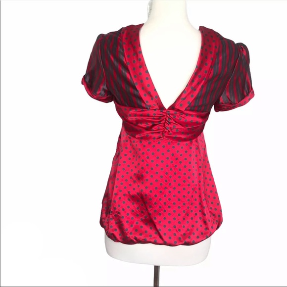 Marc Jacobs Polka Dot Stripe Blouse - Picture 6 of 7